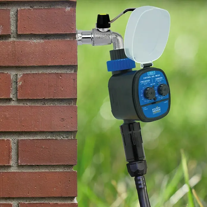 Programador de riego Aquacontrol Micro - Tiempo de riego: 1 min - 2 h - Producto en uso