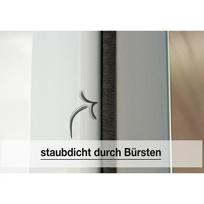 Express Möbel Drehtürschrank Brooklyn - L x B x H: 58 x 200 x 216 cm, Weiß, Ohne Spiegel - Detailaufnahme