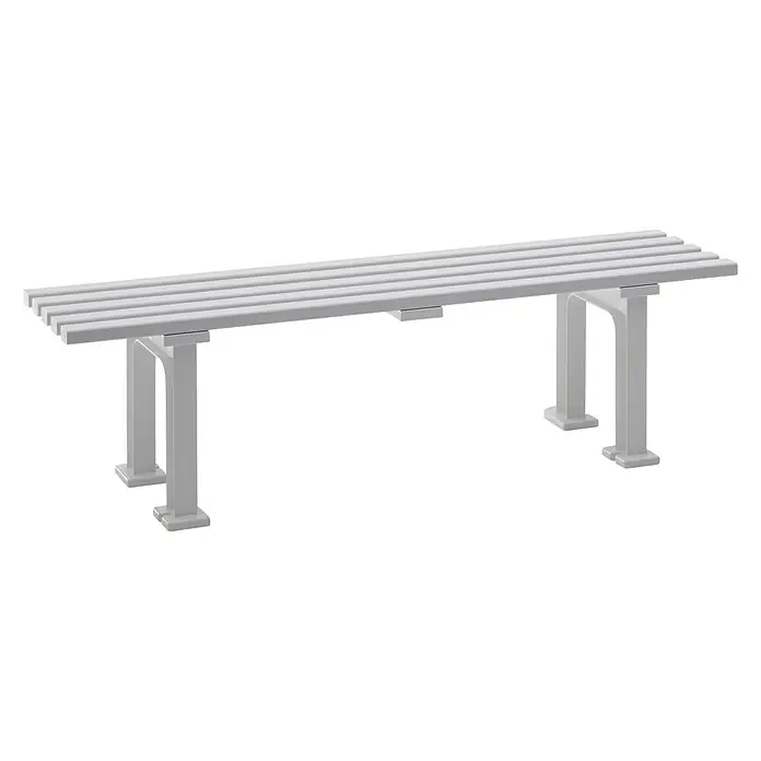 Blome Gartenbank Mono I - 150 cm, PVC, Weiß - Vorderansicht