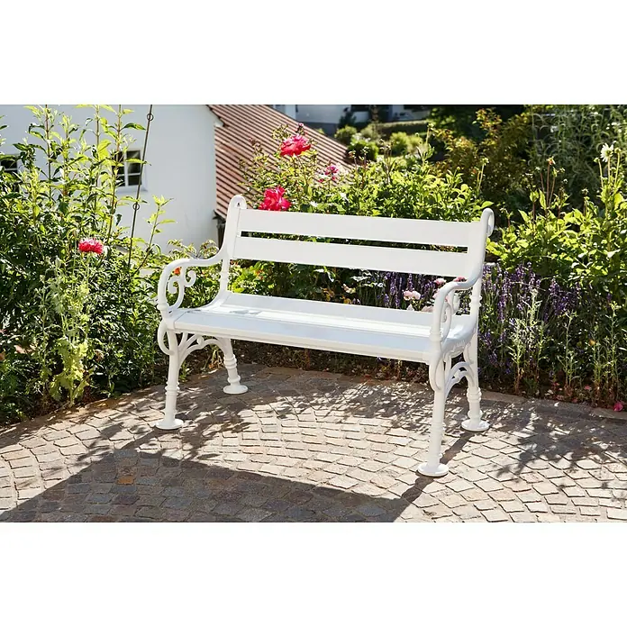 Blome Linderhof Gartenbank - 115 cm, PVC - Stimmungsaufnahme