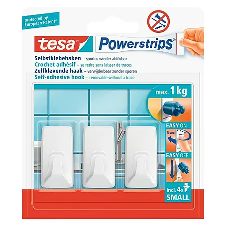Tesa Powerstrips Zelfklevende haak