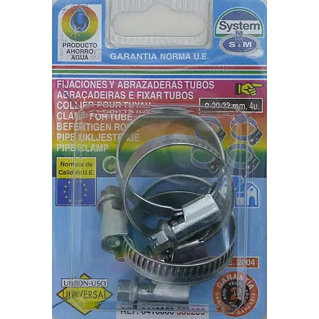 Abrazadera para manguera 9 mm