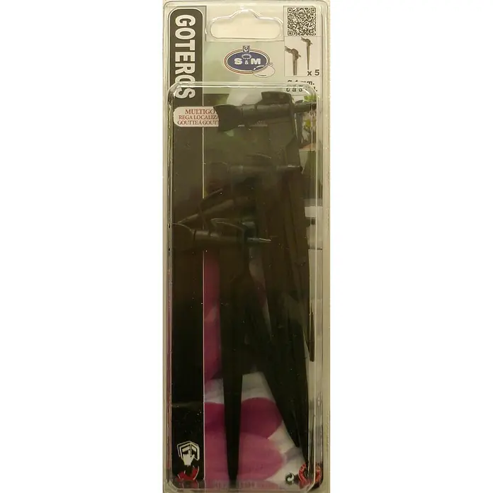 Gotero lineal Delta con estaca - 6 l/h, 5 ud.