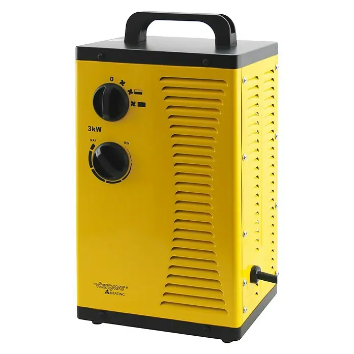Voltomat HEATING Građevinska grijalica - 3.000 W, Stupnjevi grijanja: 2, Žuta-crna