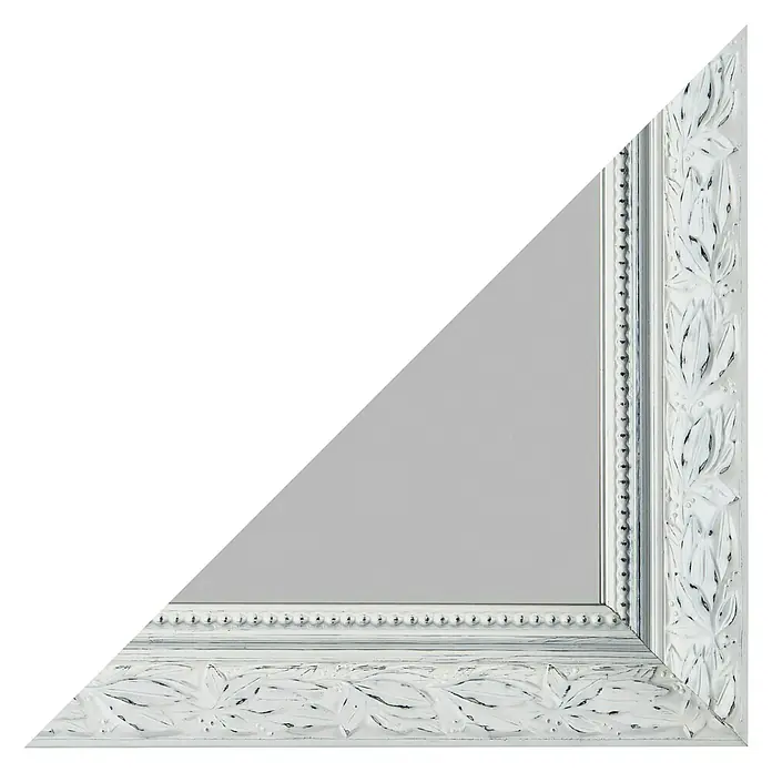 Rahmenspiegel Pius - 50 x 150 cm, Weiß - Detailaufnahme