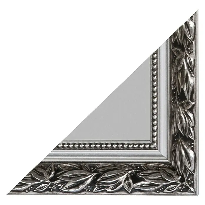 Rahmenspiegel Pius - 50 x 150 cm, Silber - Detailaufnahme