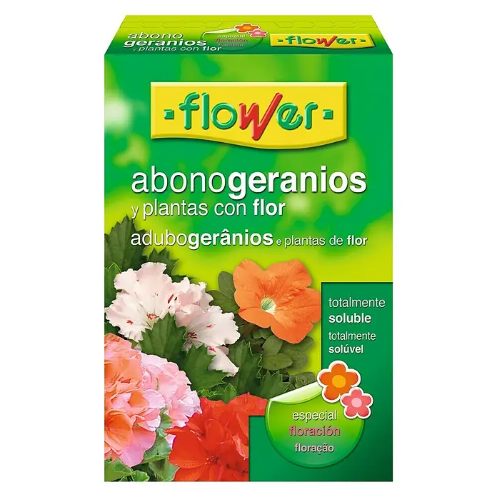 Flower Abono concentrado geranios y plantas con flor - 800 g