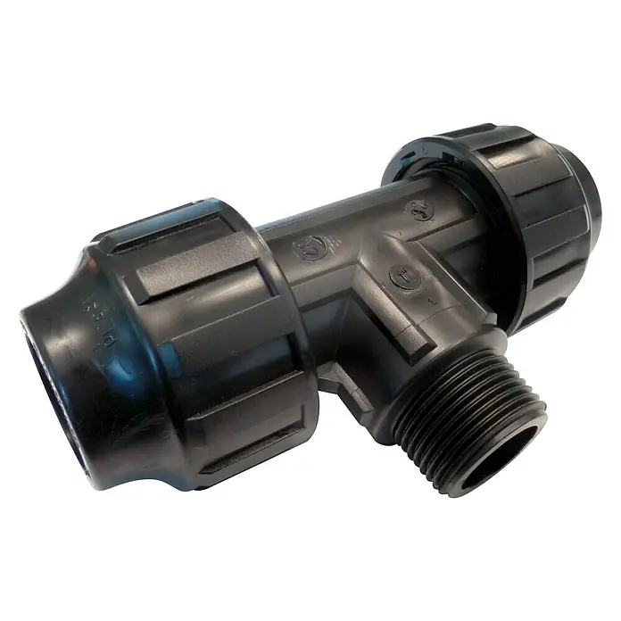 Te PE rosca macho - 32 mm, 1″, Macho