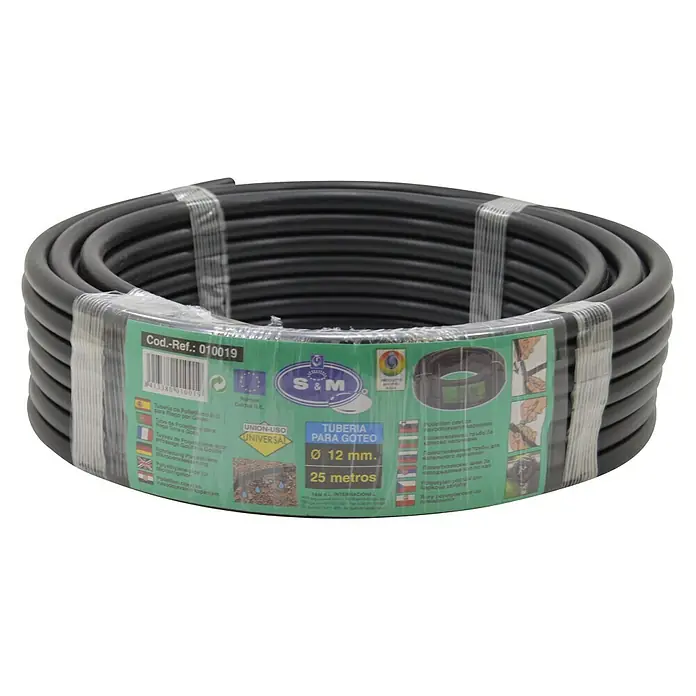 Tubo PE goteo - Ø x L: 12 mm x 25 m, Plástico