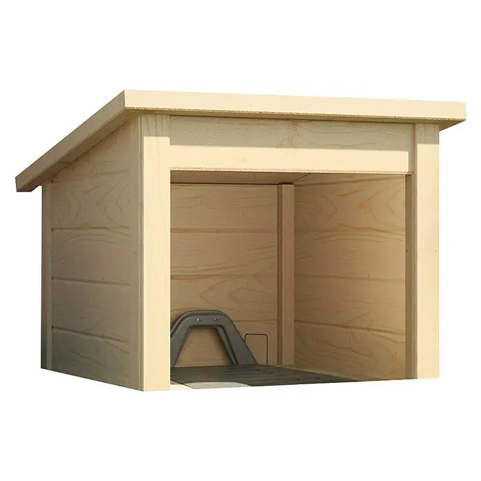 Weka Mähroboter-Garage Mowi - L x B x H: 75 x 67 x 61 cm, Natur, Abnehmbares Dach