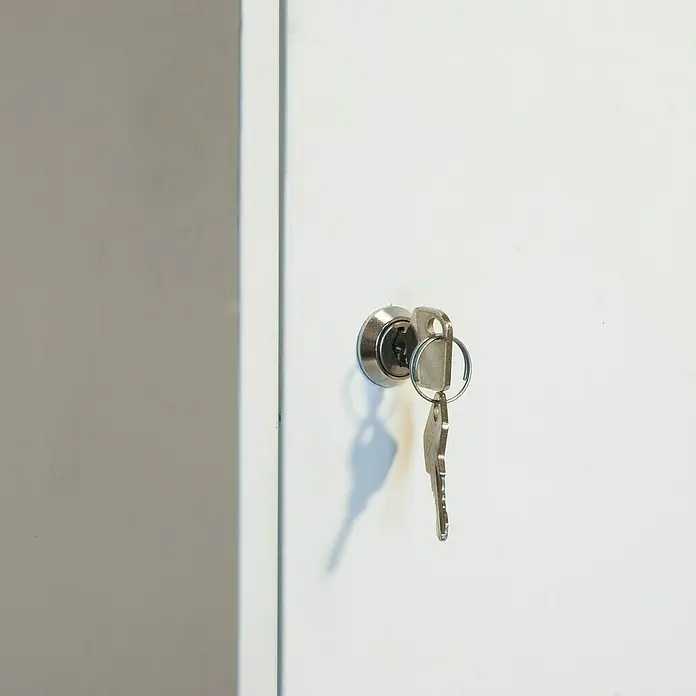 Simonrack Simonlocker Cerradura adicional - Plateado, Apto para: Taquillas