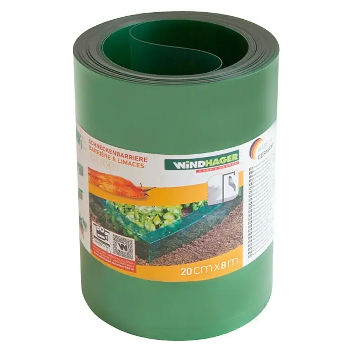 Windhager Schneckenband - L x H: 14 m x 20 cm, Kunststoff, Grün/Transparent
