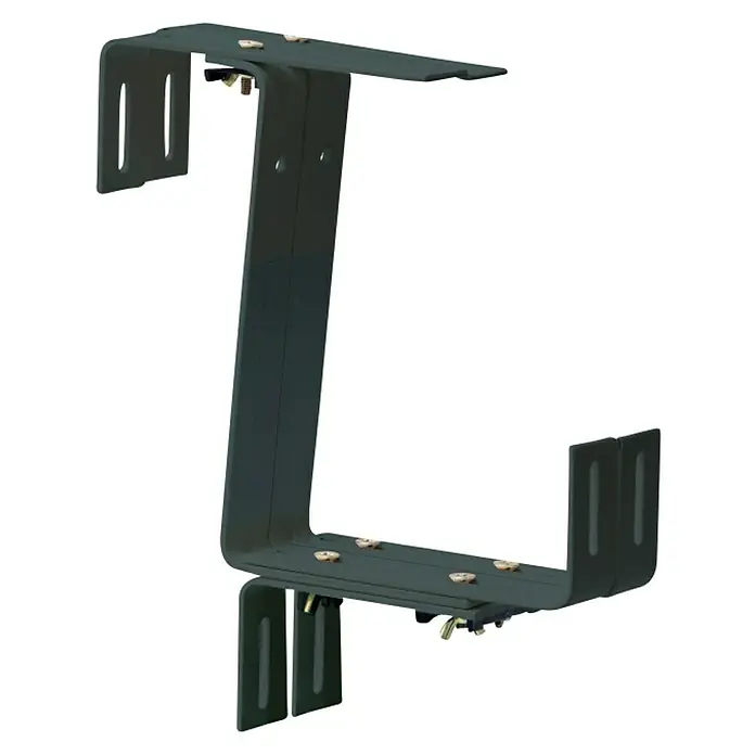 Windhager Blumenkastenhalter - 3-fach verstellbar, Anthrazit, 2 Stk.