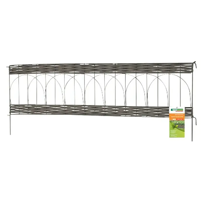 Windhager Beeteinfassung Typ 14 PVC Rattan - L x H: 100 x 35 cm, Anthrazit