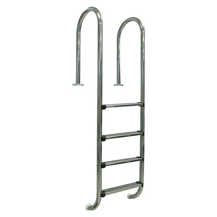 Gre Escalera de tubo de acero enterrada - Apto para: Piscina, Número de peldaños: 4 ud.