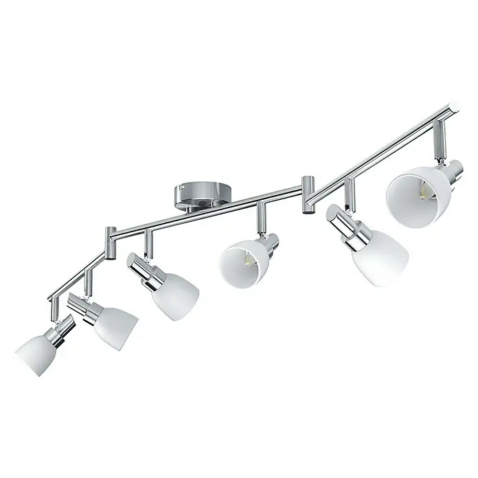 Ledvance LED-Deckenstrahler 827 - 12 W, L x B x H: 125 x 8 x 19,2 cm, Weiß/Silber, Warmweiß - Linke Seitenansicht
