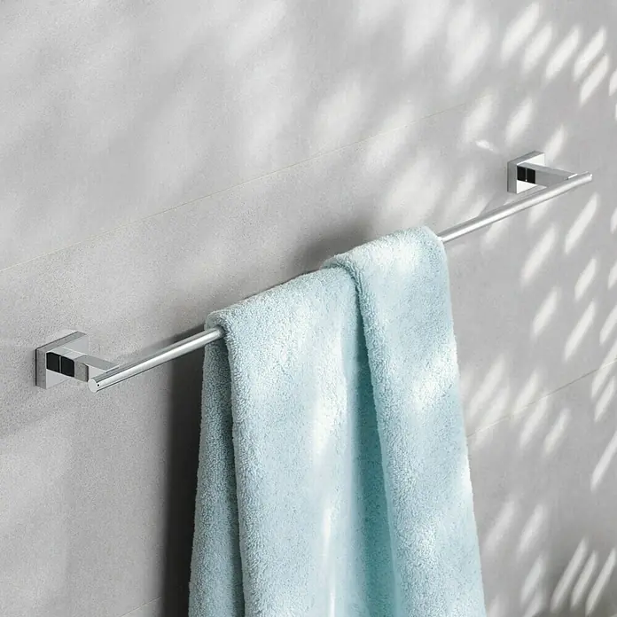 Grohe Essentials Cube Toallero de baño - Ancho: 55,8 cm, Cromo, Brillante