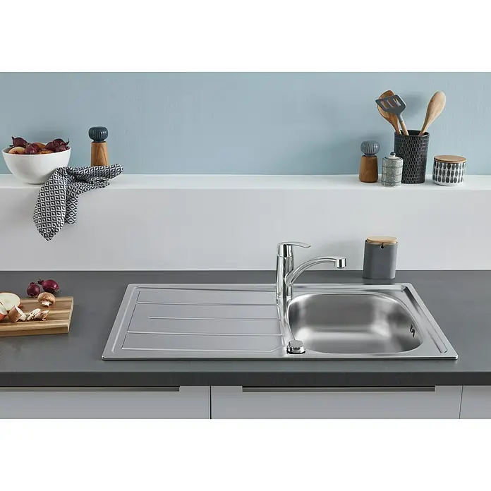 Grohe Grifo de cocina Start - Cromo, Brillante, Caño horizontal