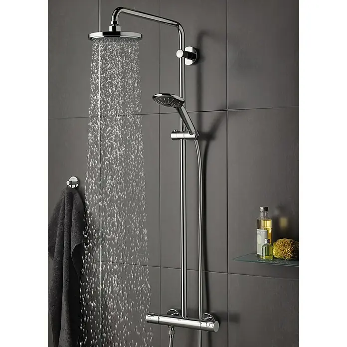 Grohe Vitalio Joy Combinado de ducha System 180 - Con estabilizador de flujo, Número de funciones: 3 ud., Cromo