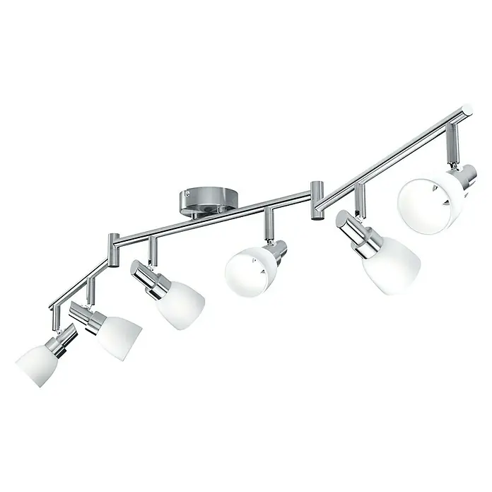 Ledvance LED-Deckenstrahler 827 - 12 W, L x B x H: 125 x 8 x 19,2 cm, Weiß/Silber, Warmweiß - Linke Seitenansicht