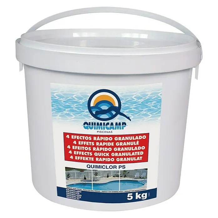Quimicamp Cloro granulado 4 efectos Quimiclor PS - 5 kg