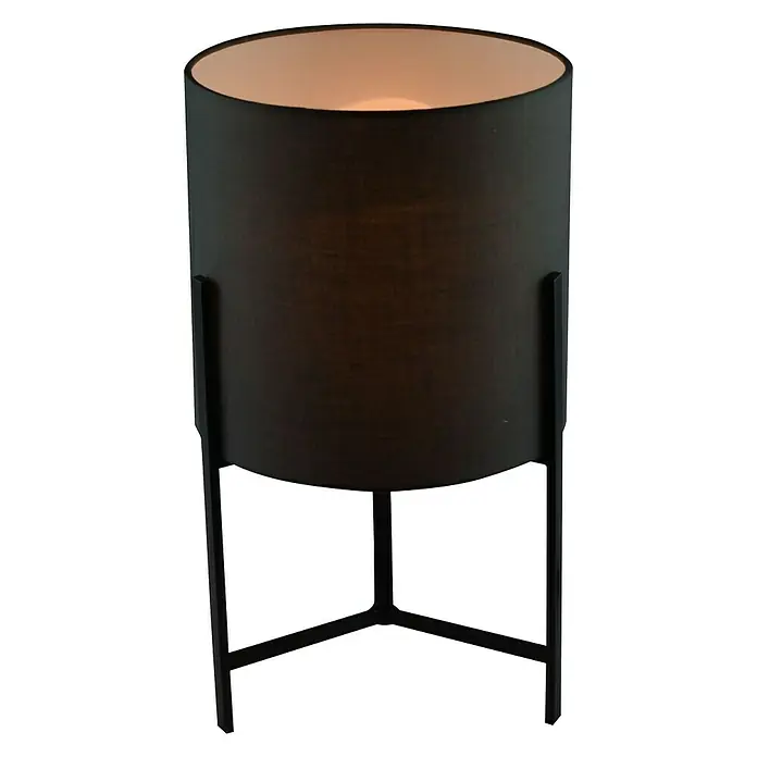 Tween Light Lámpara de sobremesa redonda Minori - 40 W, Ø x Al: 230 mm x 38 cm, Gris/Negro, E14