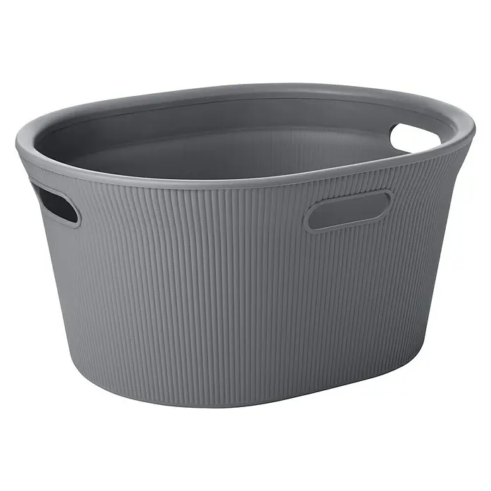 Tatay Baobab Cesta de ropa - 43,5 x 51 x 26 cm, Gris