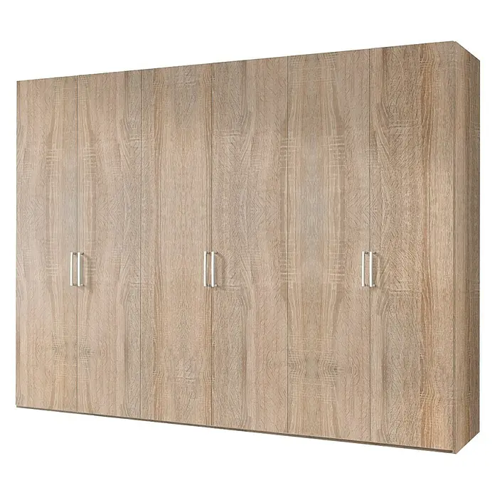 Express Möbel Drehtürschrank Brooklyn - L x B x H: 58 x 300 x 216 cm, Sonoma Eiche, Ohne Spiegel - Rechte Seitenansicht
