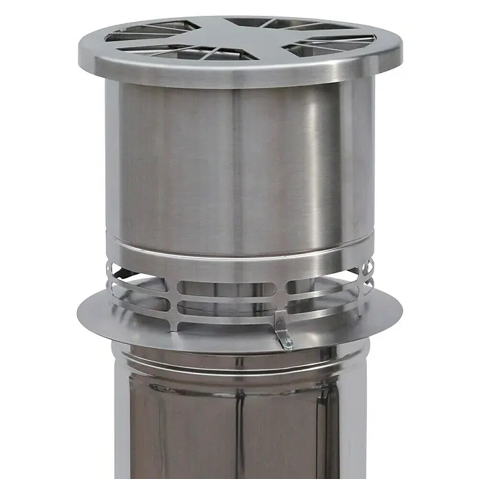 Aduro DraftOptimizer - Betriebstemperatur: Max. 500 °C, Silber - Vorderansicht