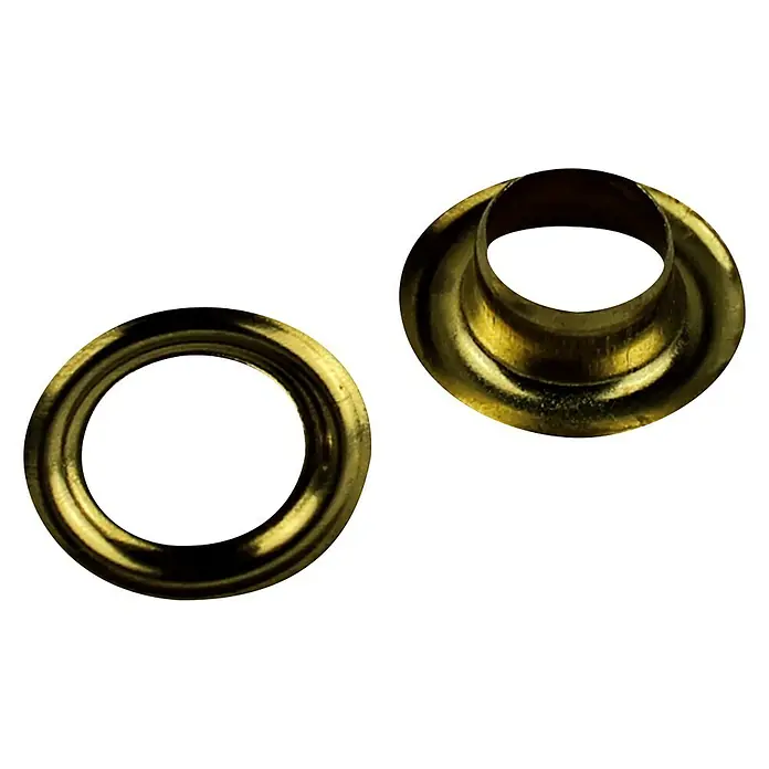 Stabilit Öse - Durchmesser: 4 mm, Vermessingt, 50 Stk. - Vorderansicht