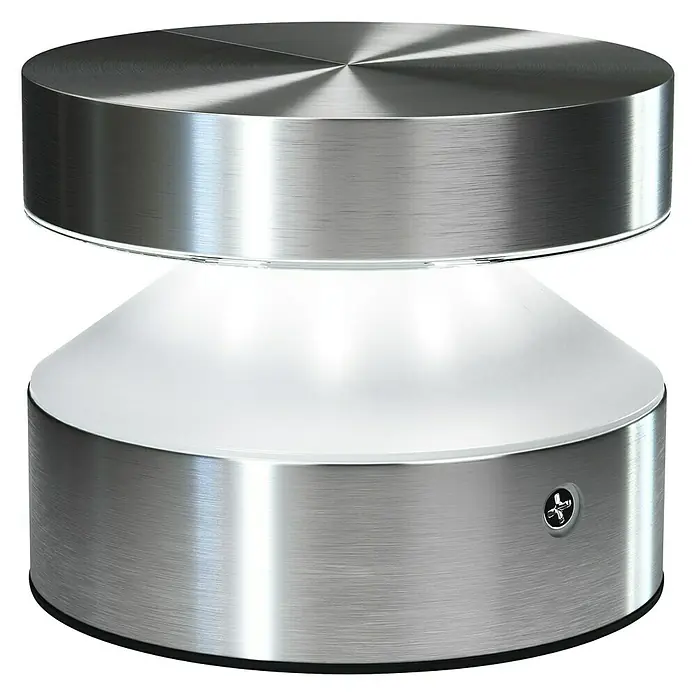 Ledvance LED-Außenwandleuchte Wall - 6 W, 13,8 x 10,2 x 13,5 cm, Edelstahl, IP44