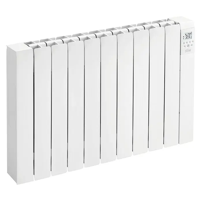 Ferroli Emisor térmico de fluido Rimini - 1.500 W, Blanco, L x An x Al: 10 x 87,6 x 58,1 cm