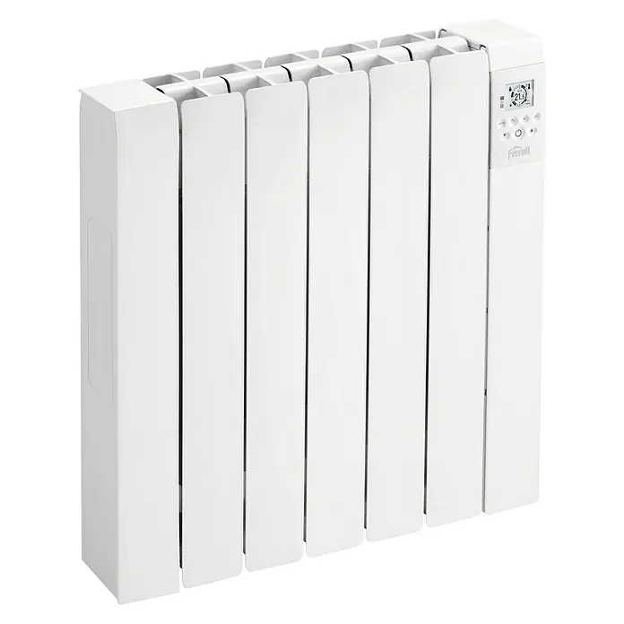 Ferroli Emisor térmico de fluido Rimini - 750 W, Blanco, L x An x Al: 10 x 55,6 x 58,1 cm