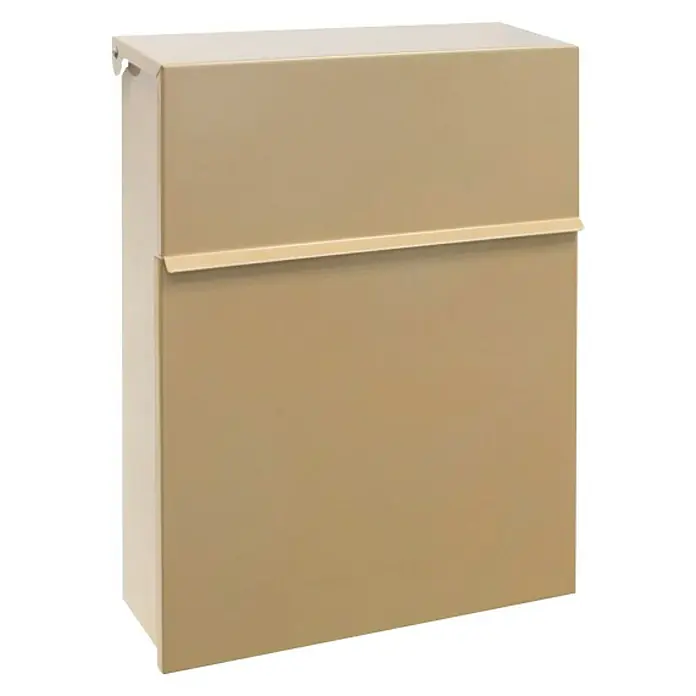 Arregui Figure Buzón de correo E-6705 - Acero, L x An x Al: 26,8 x 10 x 36 cm, Ocre