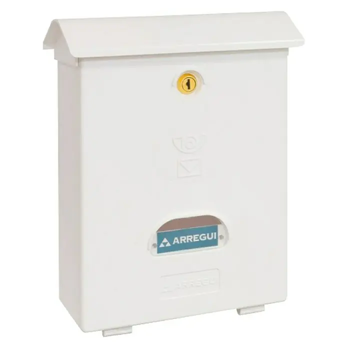 Arregui Classic Buzón de correo E-1071 - Plástico, L x An x Al: 27 x 11 x 34,6 cm, Blanco