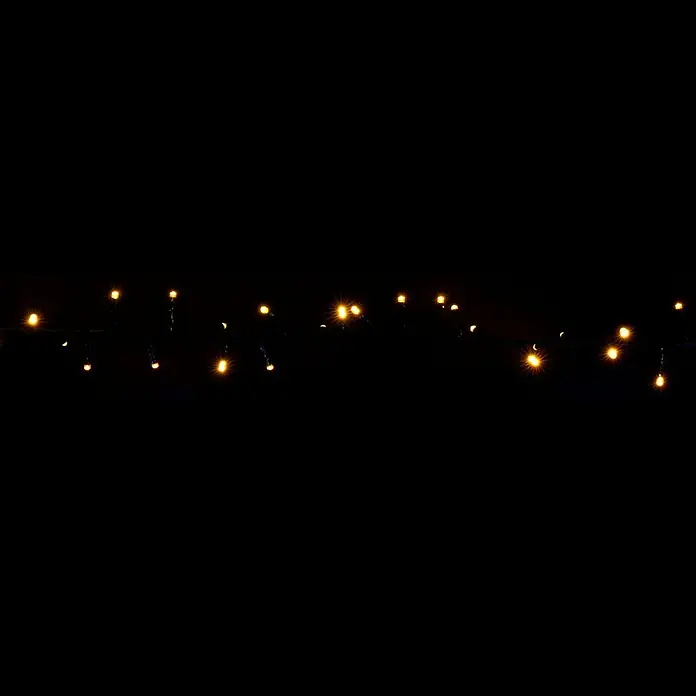 LED svetlobne verige - Znotraj, 750-plamenski, Dolžina kabla: 16 m, Topla bela - Pogled od spredaj