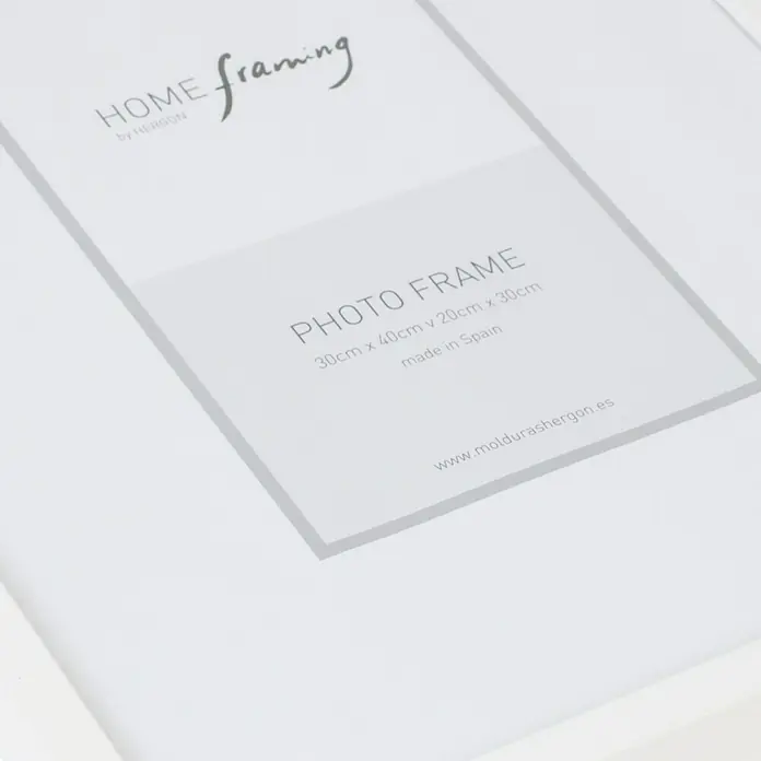 Marco de fotos Dalia - Blanco, 50 x 70 cm, MDF