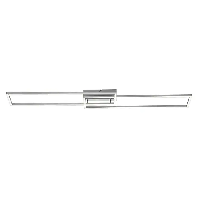LeuchtenDirekt LED stropna svjetiljka Iven - 40 W, D x Š x V: 110 x 25 x 7 cm, Čelik, Topla bijela - Pogled odozdo
