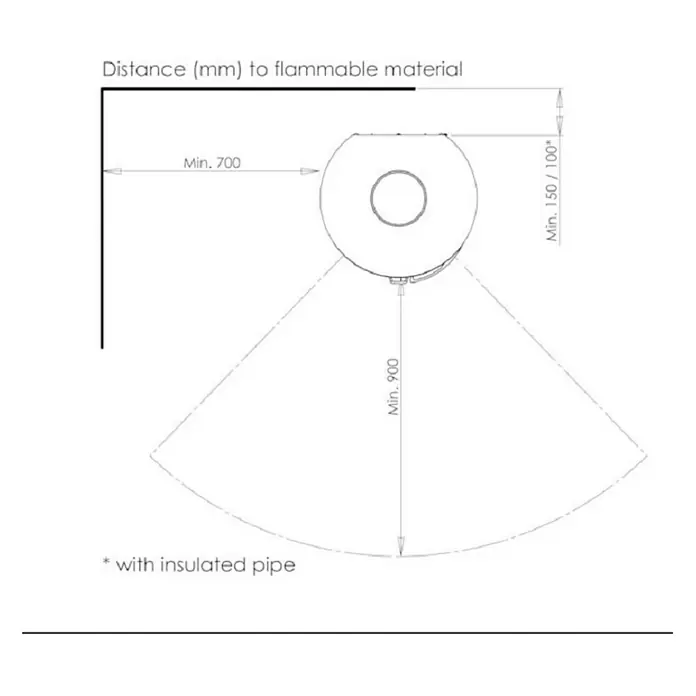 Aduro Kaminofen 17 - 6,5 kW, Raumheizvermögen: 350 m³, Schwarz - Vorderansicht