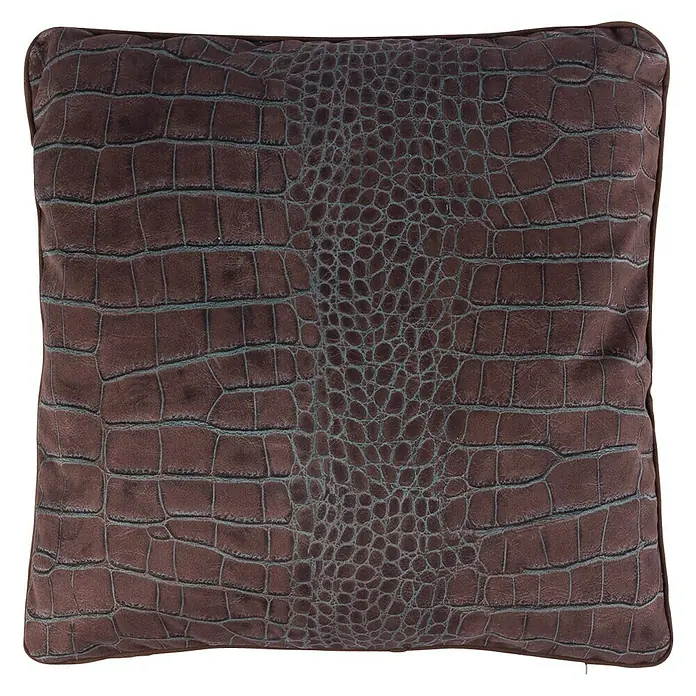 Cojín Animal print Rebecca - Marrón, 43 x 43 cm, 95 % poliéster,  5 % algodón