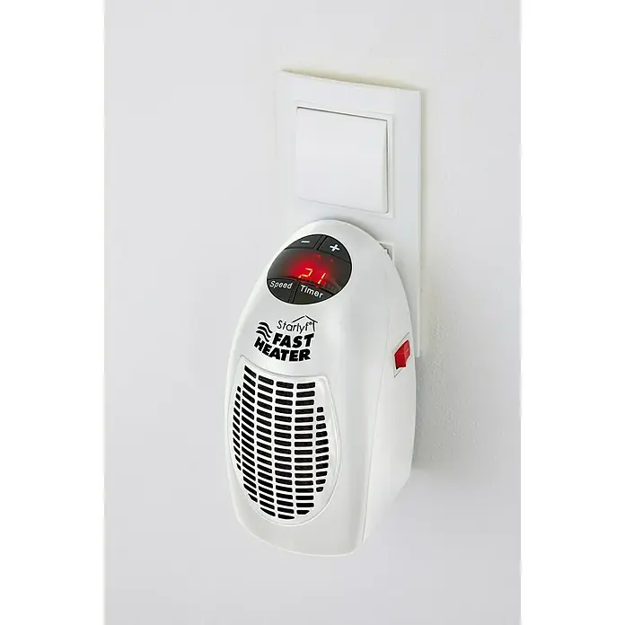 Heizlüfter Starlyf Fast Heater - 400 W, Weiß, L x B x H: 8,5 x 8,8 x 15,9 cm