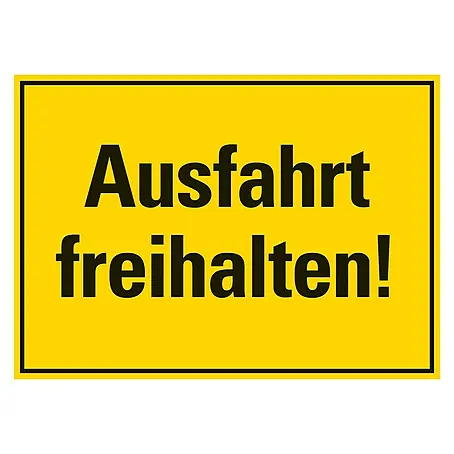 Pickup  Hinweisschild