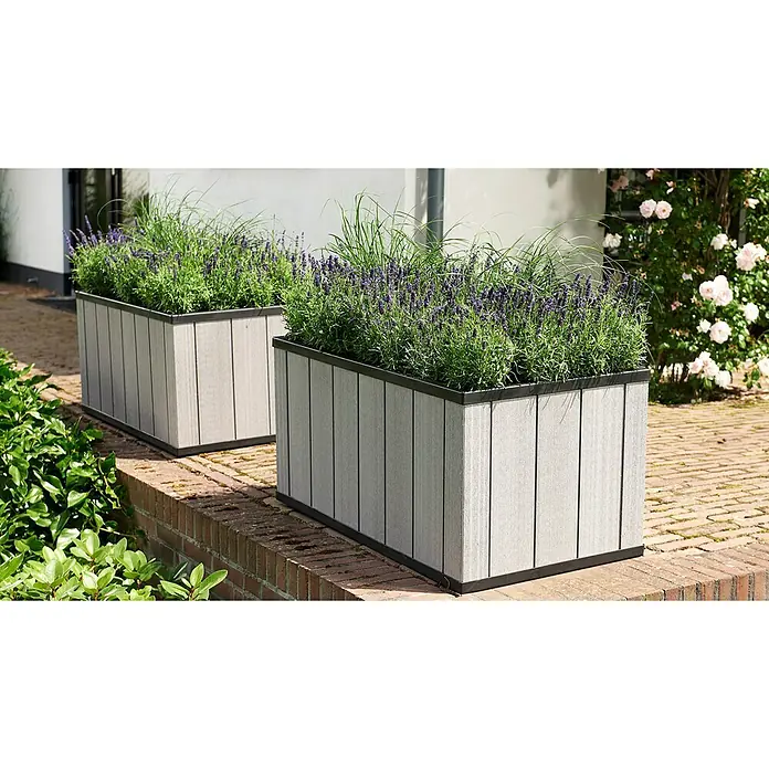 Keter Huerto Sequoia M - 99 x 58 x 50 cm - Vista de perfil derecho