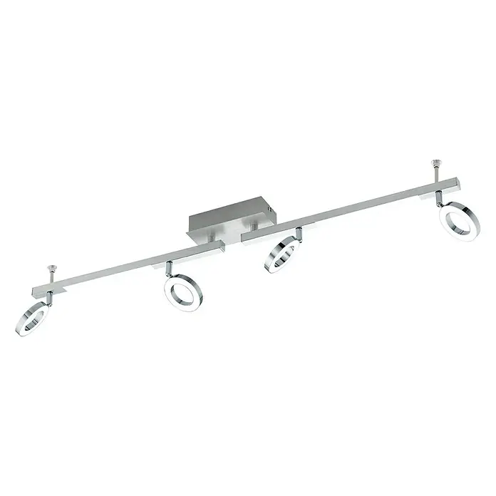 Eglo LED-Deckenstrahler Cardillio 1 - 19,4 W, Chrom, Warmweiß - Vorderansicht