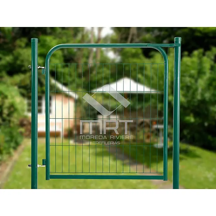 Puerta de valla Eco - 100 x 120 cm, Verde, Metal - Foto ambiente