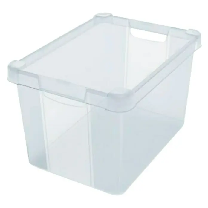 Terry Milano Caja de almacenaje - L x An x Al: 38 x 28 x 24 cm, Transparente