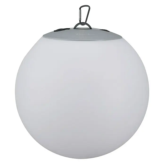 Paulmann Mobiles LED-Licht Basis Kugel - 1,5 W, Weiß, Höhe: 22,1 cm, IP65 - Vorderansicht