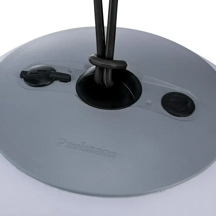 Paulmann Mobiles LED-Licht Basis Kugel - 1,5 W, Weiß, Höhe: 22,1 cm, IP65 - Vorderansicht
