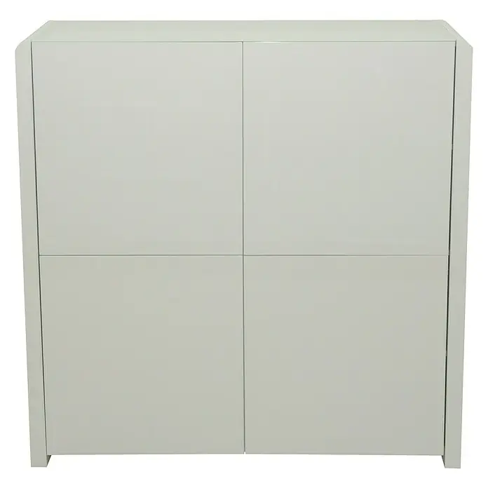 Phönix Atlanta Highboard - L x B x H: 45 x 114,3 x 114,9 cm, Weiß - Vorderansicht