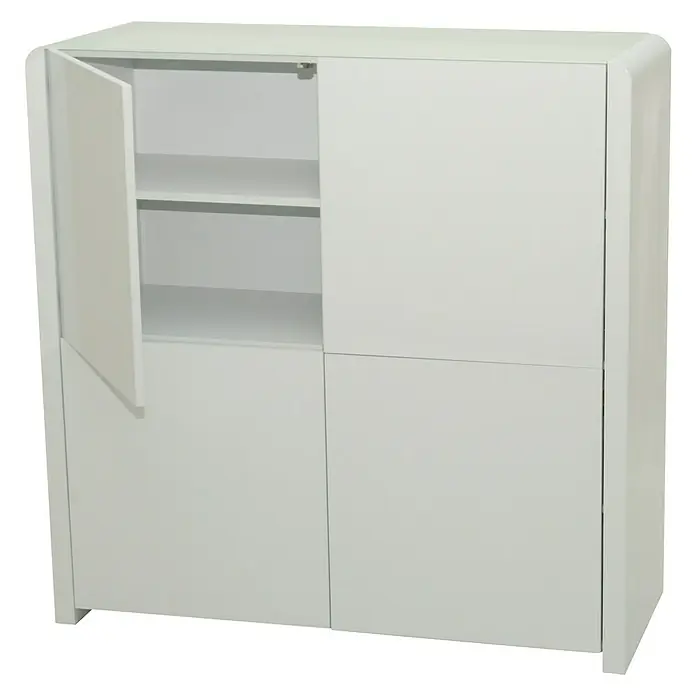Phönix Atlanta Highboard - L x B x H: 45 x 114,3 x 114,9 cm, Weiß - Detailaufnahme